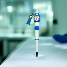 Vrolijke Zorgkabouter Pen - Wit