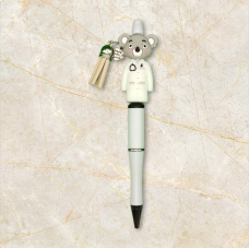 Zorgheld Beer Balpen - Wit