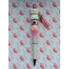 Kawaii Kattenpen - Wit / Roze Kawaii Kattenpen - Wit / Roze